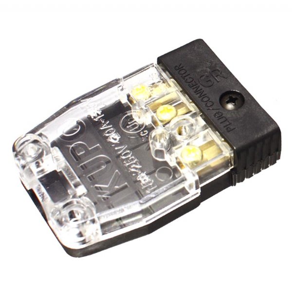 KUPO STAGE PIN CONNECTOR INLINE FEMALE ( TRANSPARENT COVER)