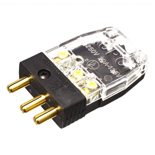 KUPO STAGE PIN CONNECTOR INLINE MALE (TRANSPARENT COVER)