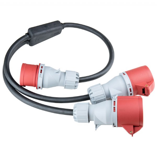 KUPO, YS-3232-CEE,  3 PHASE Y SPLITTER, FAN OUT TO 3 PHASE, PARALLEL WIRED WITH 32A CEE CONNECTOR