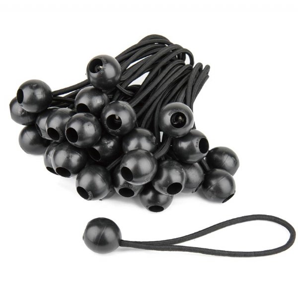 KUPO Ball Bungee Dia. 4.5mm/ Length 6''( Black); 50 Pcs/Pack