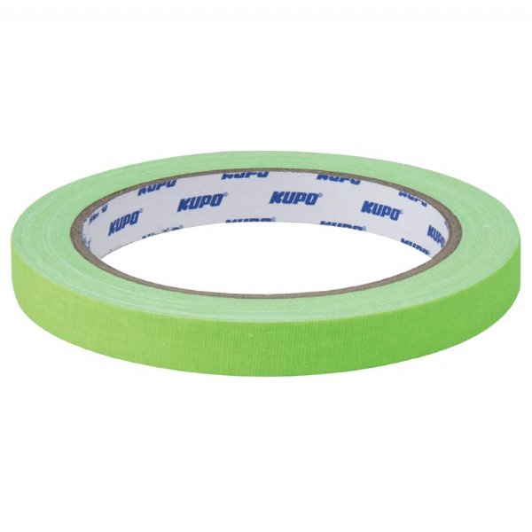 KUPO Cloth Spike Tape 15 Yard (L) X 12mm (W) (Green)