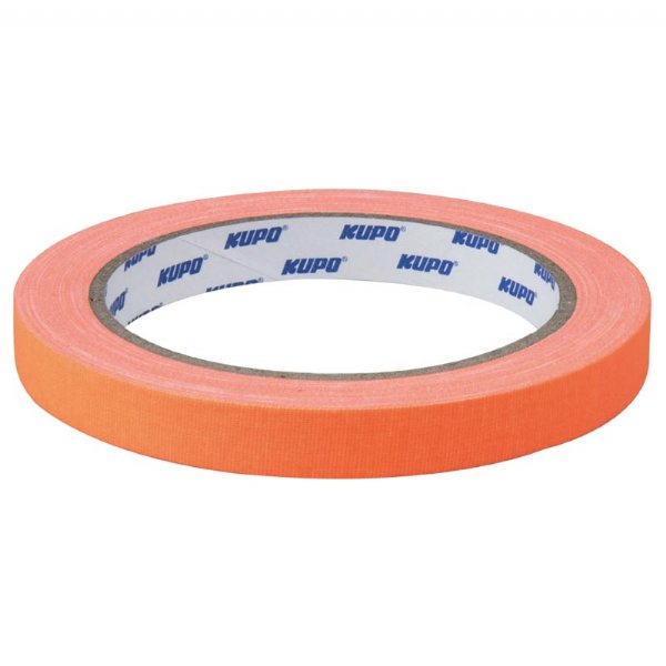 KUPO Cloth Spike Tape 15 Yard (L) X 12mm (W) - Orange