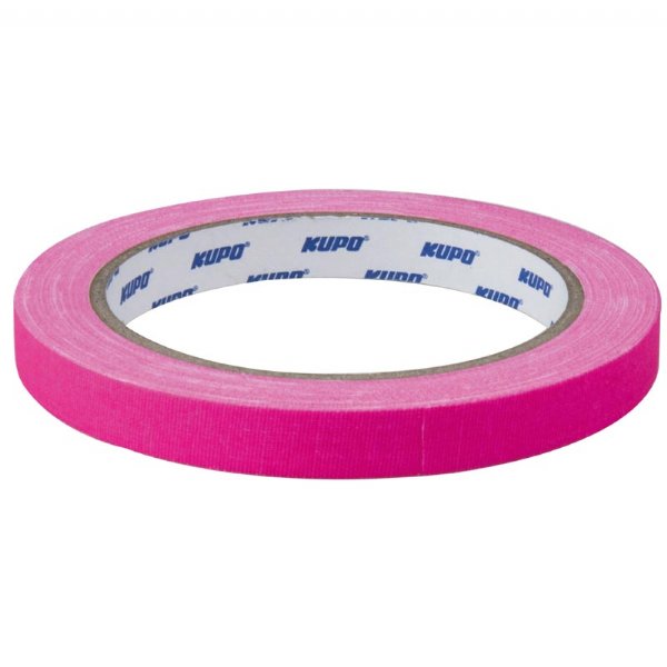 KUPO Cloth Spike Tape 15 Yard (L) X 12mm (W) - Pink