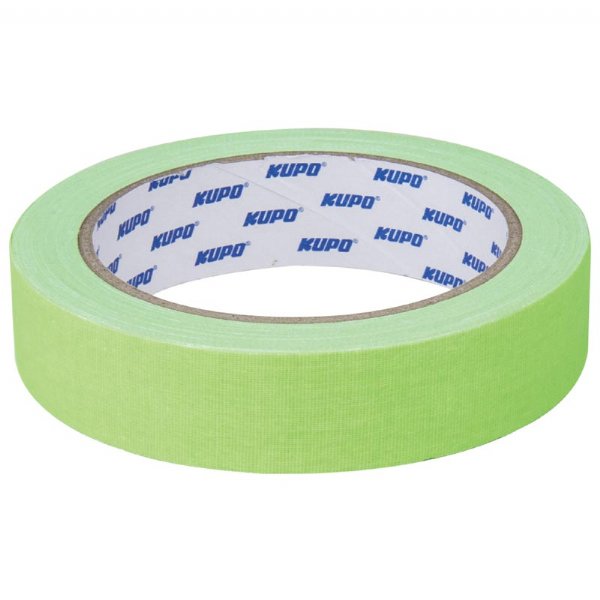 KUPO Cloth Spike Tape 15 Yard (L) X 24mm (W) (Green)