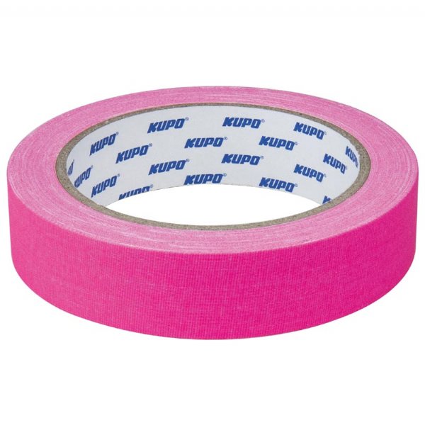 KUPO Cloth Spike Tape 15 Yard (L) X 24mm (W) (Pink)