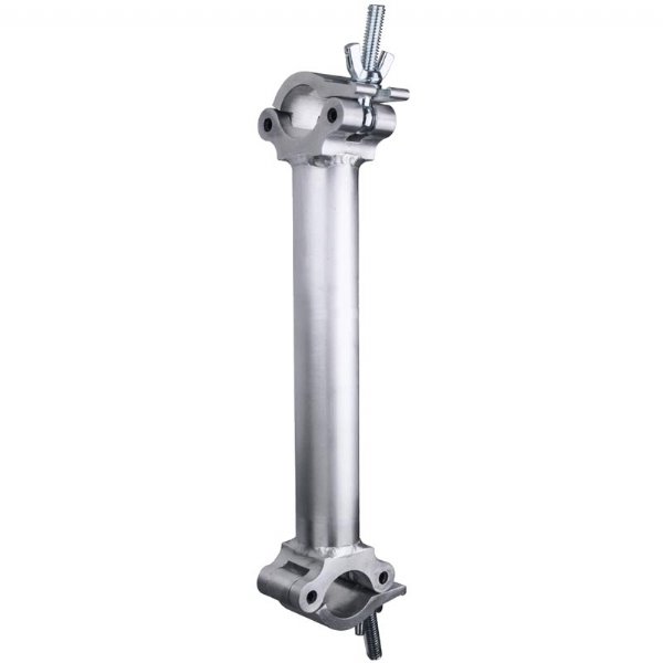 KUPO 500mm Cross Pipe to Pipe Coupler - Silver