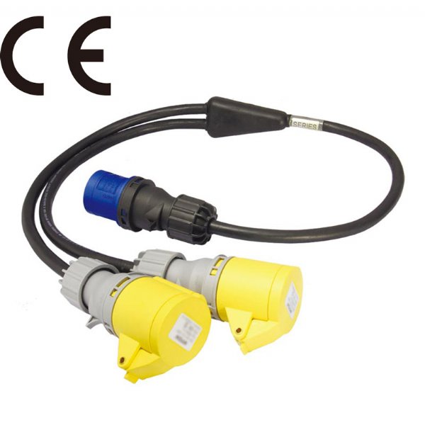 KUPO, YS-2.5/s-CEE, Y-SPLITTER W/2.5MM/3C CABLE IN PARALLEL WIRED (CEE FORM)