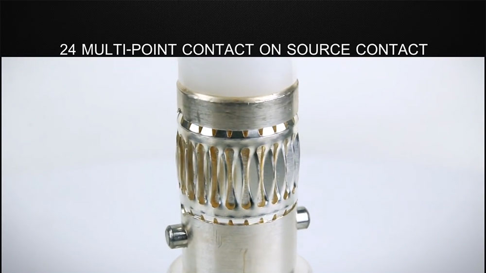 Multi-point contacts on source contact